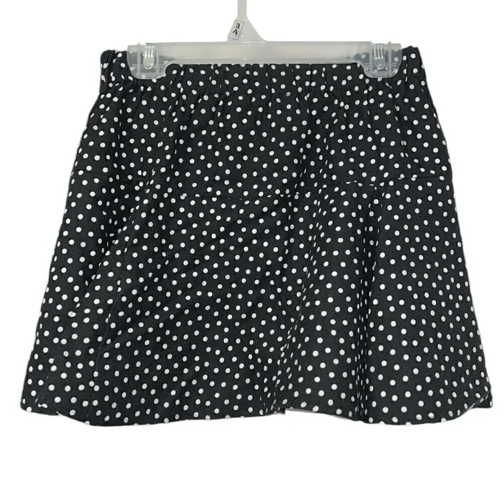 Zara Girls Polka Dot Mini Black & White Skirt(Size 11-12yrs)